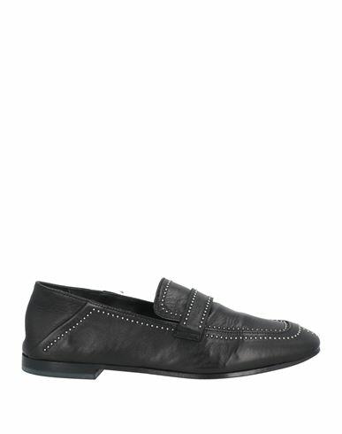 Fru. it Woman Loafers Black Leather Cover