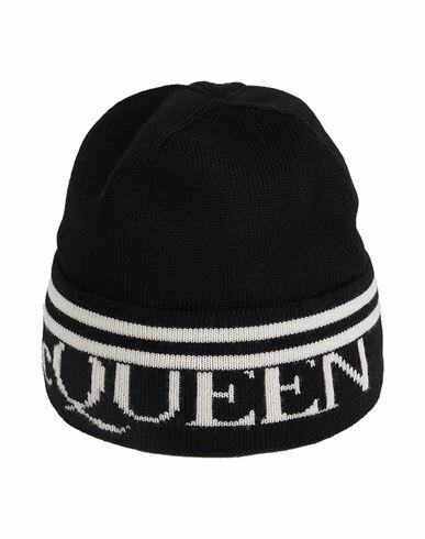 Alexander Mcqueen Woman Hat Black Wool Cover