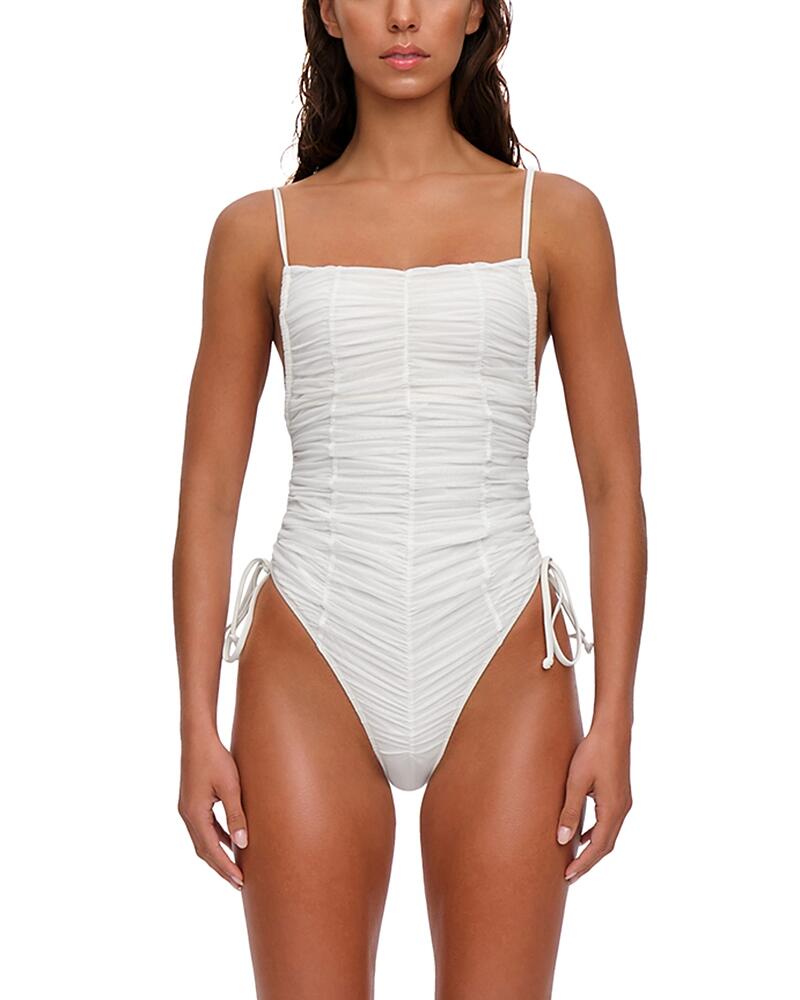 Andrea Iyamah Reco Ruched One Piece Swimsuit Cover