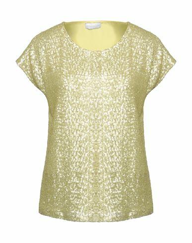 Diana Gallesi Woman Top Yellow Polyester, Elastane Cover