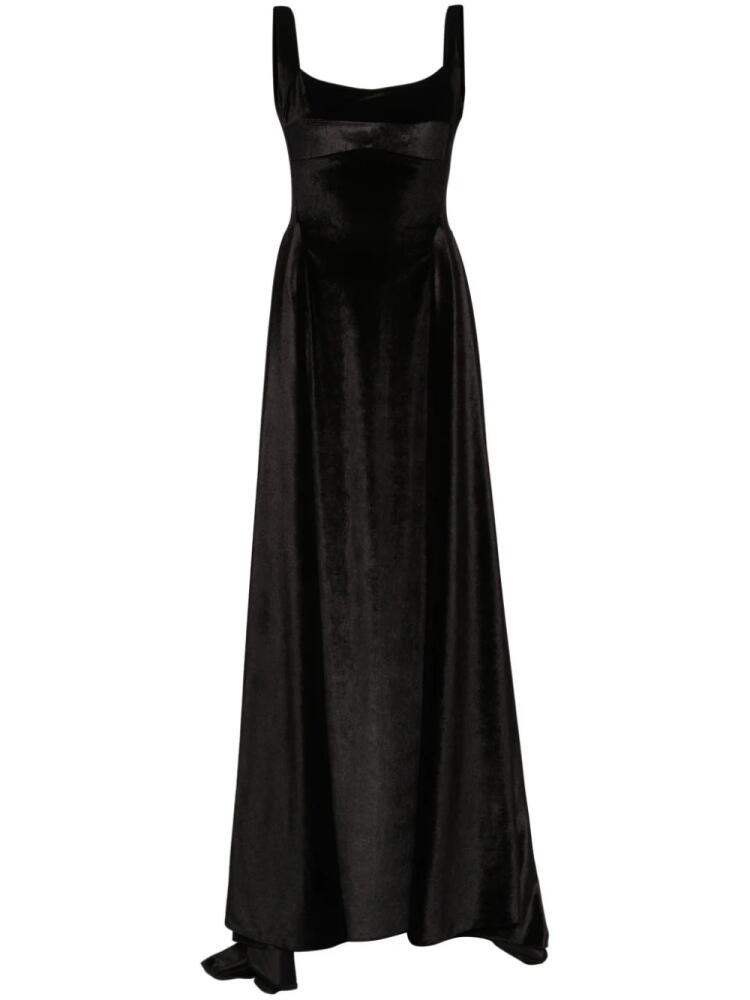 Atu Body Couture V-back velvet gown - Black Cover