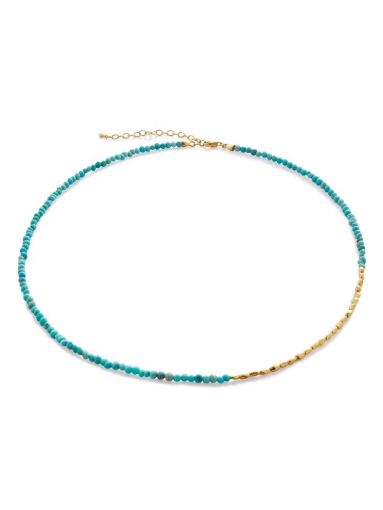 Monica Vinader Mini Nugget beaded turquoise necklace - Blue Cover