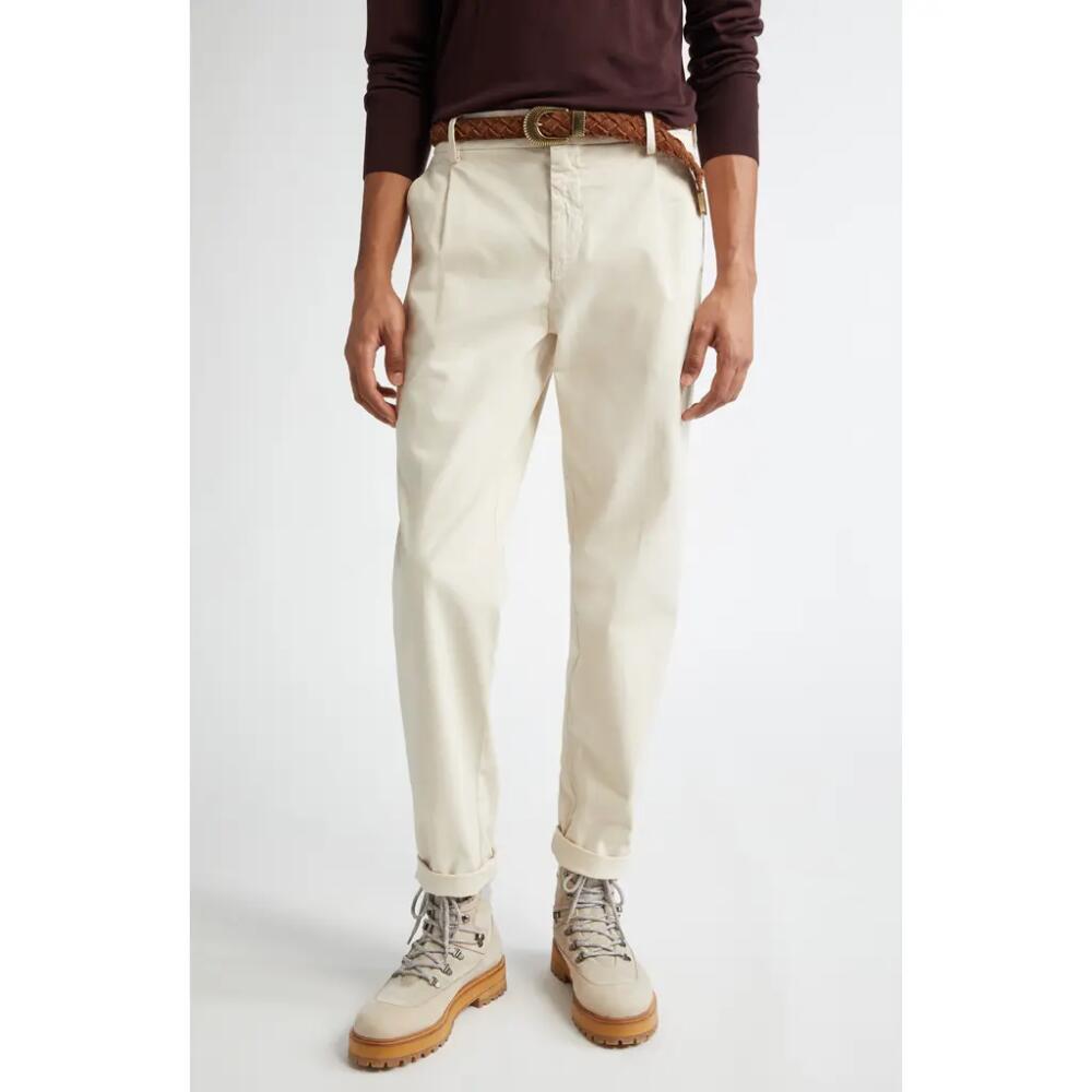 Eleventy Stretch Cotton Joggers in Sand Cover