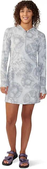 Mountain Hardwear Crater Lake Dress (Grey Ice Spore Dye Print) Women's Dress Cover