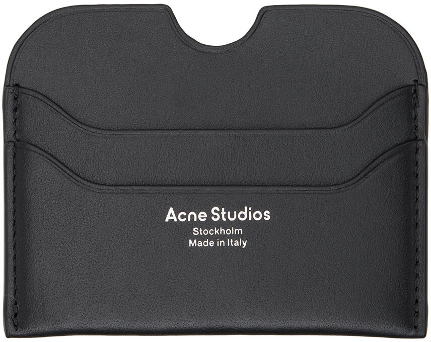 Acne Studios Black Leather Cardholder Cover