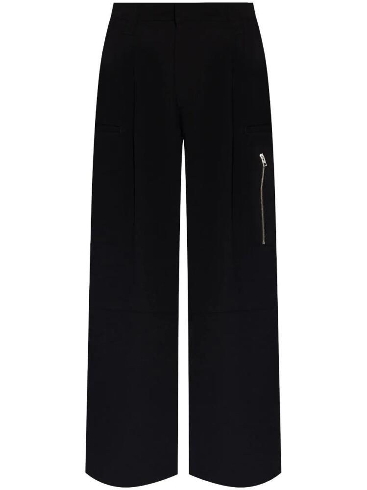 AMI Paris low-rise multi-pockets palazzo trousers - Black Cover