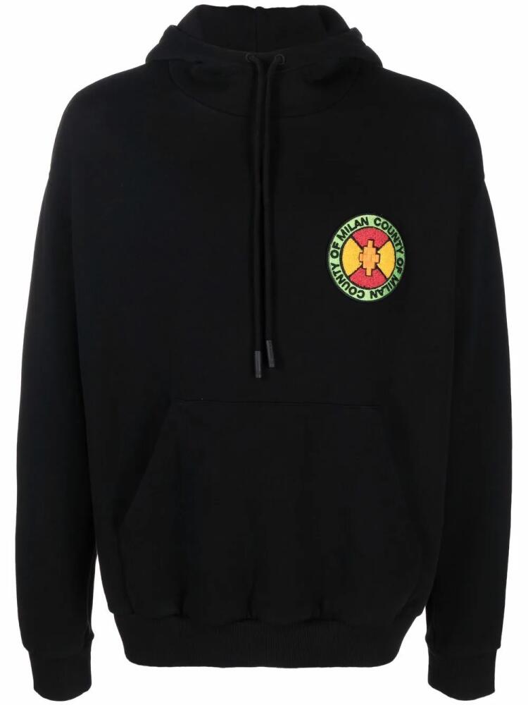 Marcelo Burlon County of Milan County Park-patch hoodie - Black Cover