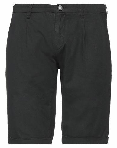 Yes Zee By Essenza Man Shorts & Bermuda Shorts Black Cotton, Linen Cover