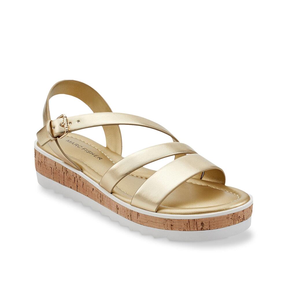 Marc Fisher Go Get Sandal | Women's | Gold Metallic Cover