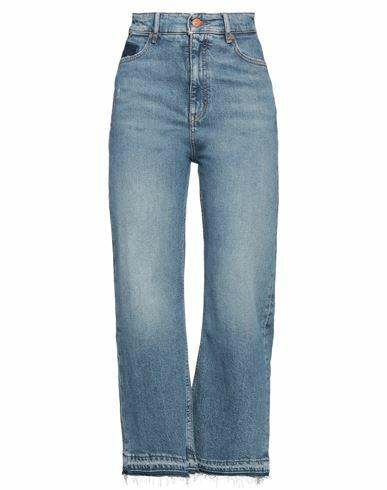 Boss Woman Jeans Blue Cotton, Elastane Cover