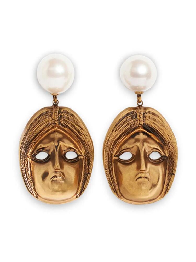 ETRO Masks pearl earrings - Gold Cover