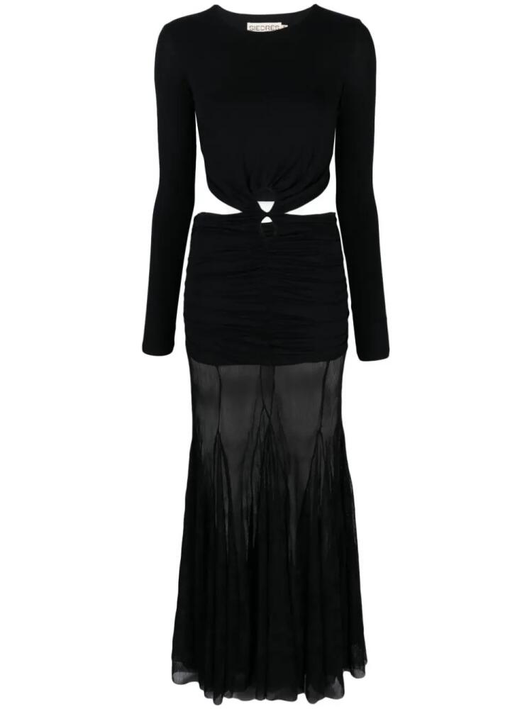 SIEDRES Anya cut-out maxi dress - Black Cover