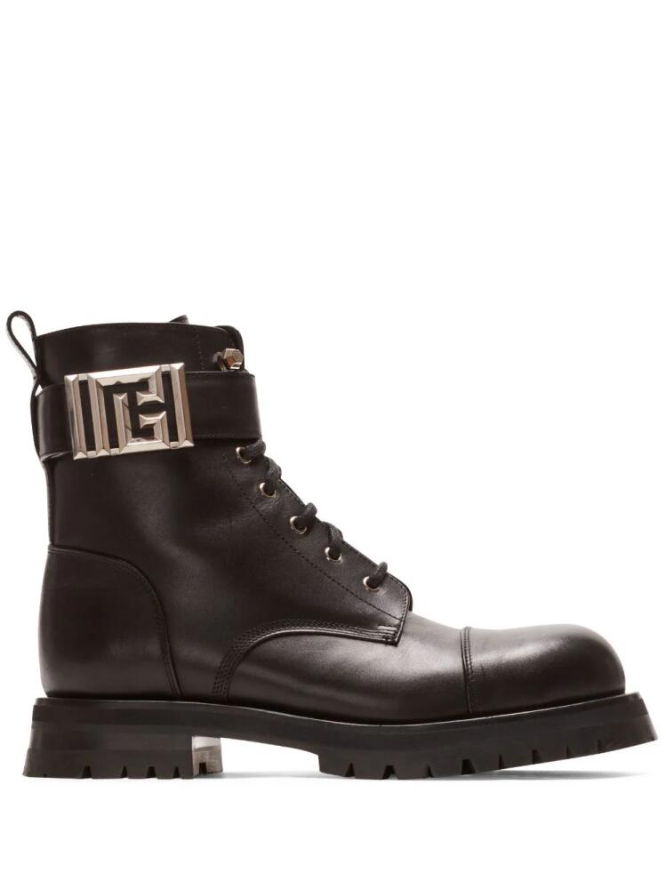 Balmain Charlie leather combat boots - Black Cover