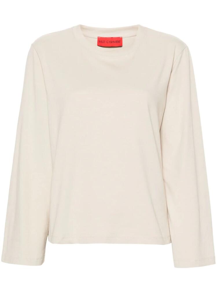 Wild Cashmere Elisa jersey T-shirt - Neutrals Cover