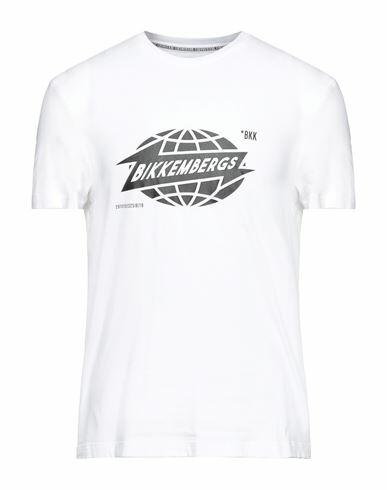 Bikkembergs Man T-shirt White Cotton, Elastane Cover