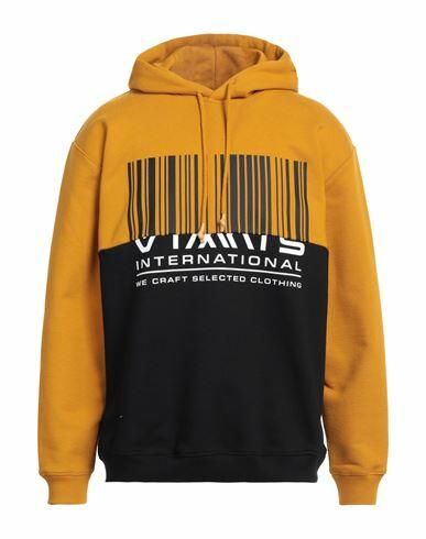 Vtmnts Man Sweatshirt Mustard Cotton, Polyester Cover