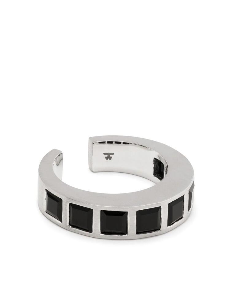 Tom Wood Arch Square onyx ring - Silver Cover