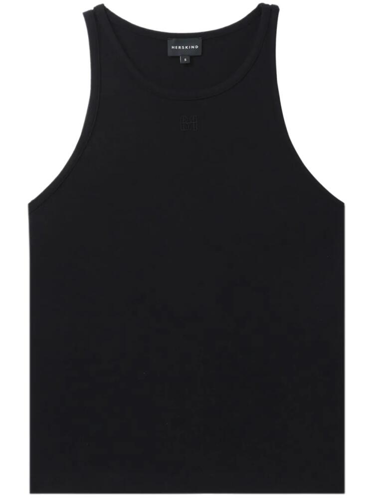 HERSKIND Linea stretch-cotton tank top - Black Cover