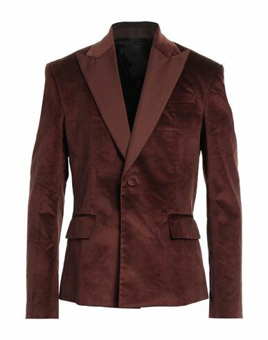 Amiri Man Blazer Brown Cotton, Elastane, Silk Cover