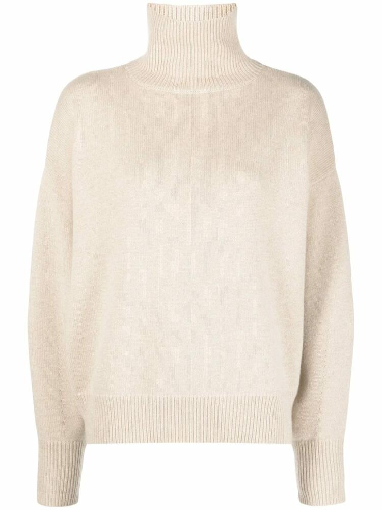 ISABEL MARANT roll-neck cashmere jumper - Neutrals Cover