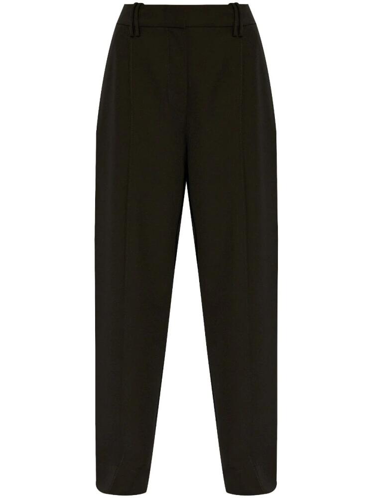 GANNI high-rise straight trousers - Black Cover