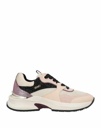 Liu •jo Woman Sneakers Blush Leather, Textile fibers Cover