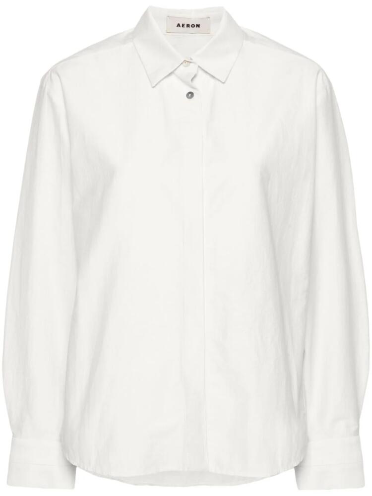 AERON Vidal long-sleeve shirt - Neutrals Cover