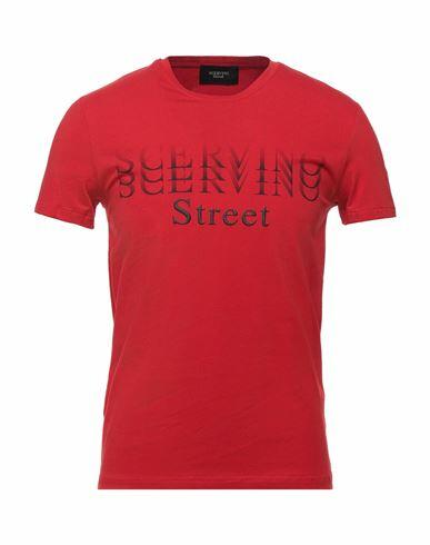 Ermanno Scervino Man T-shirt Red Cotton, Elastane Cover