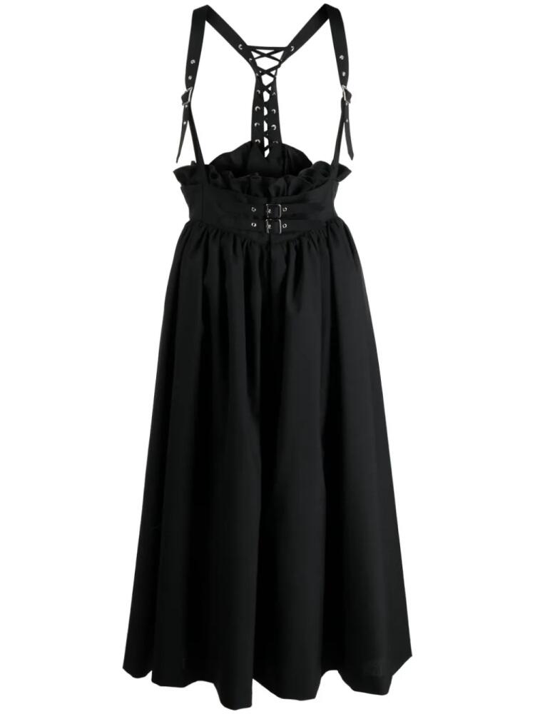 Noir Kei Ninomiya pleated midi dress - Black Cover