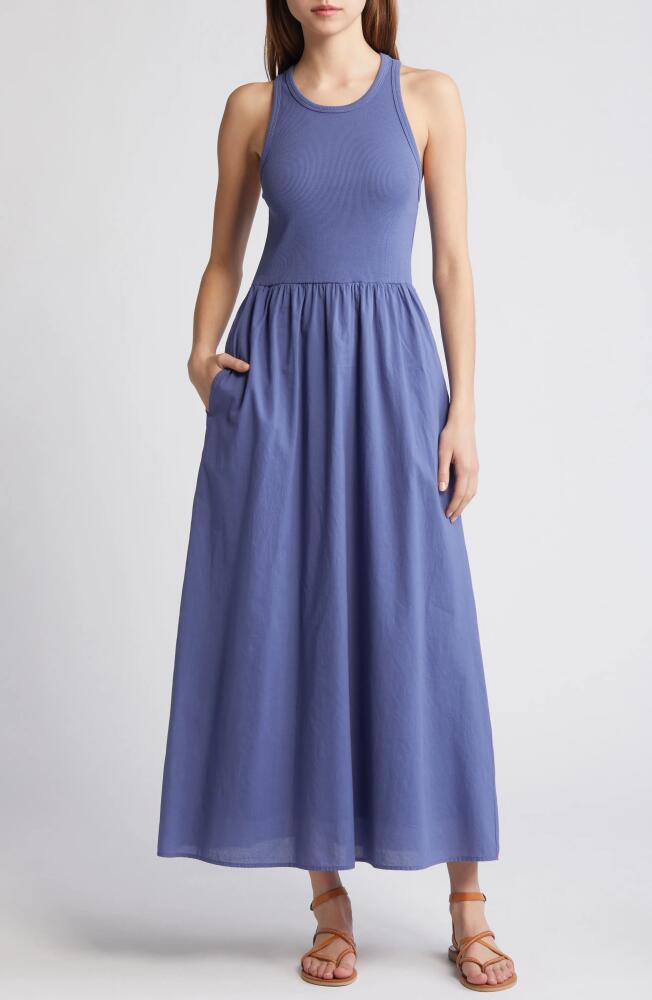 XÍRENA Flynn Mixed Media Maxi Dress in Marlin Blue Cover