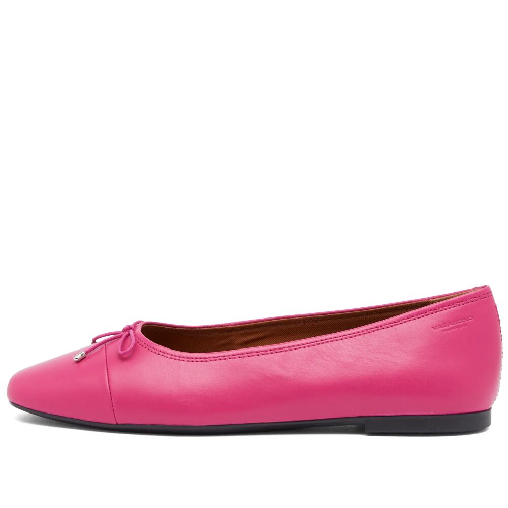 Vagabond Shoemakers Women's Jolin Bow Ballet Pump in Hyper Pink Cover