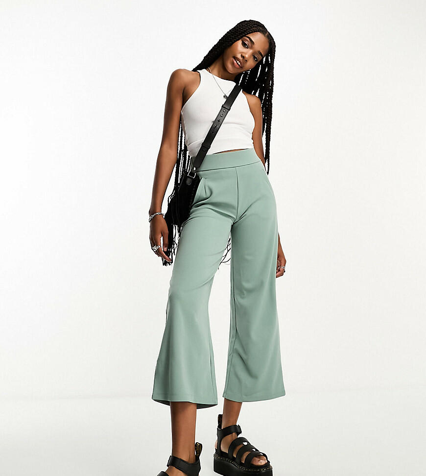 Jdy Tall culotte pants in sage green Cover