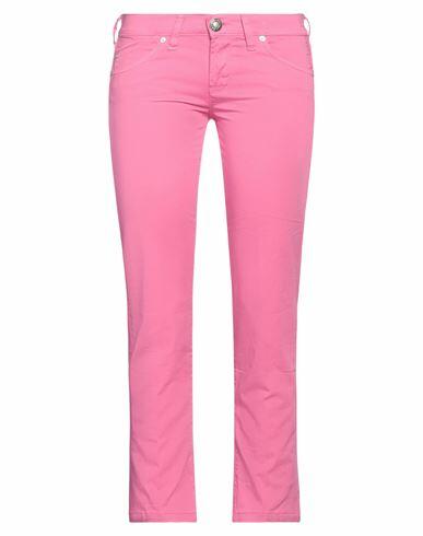 Barba Napoli Woman Pants Pink Cotton, Elastane Cover