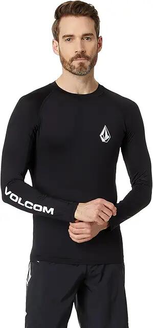 Volcom Lido Long Sleeve (Black) Men's Swimwear Cover