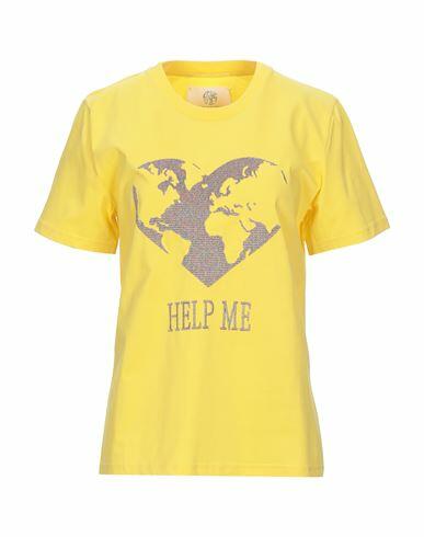 Alberta Ferretti Woman T-shirt Yellow Organic cotton Cover