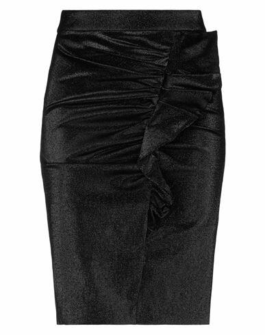 Boutique Moschino Woman Midi skirt Black Cotton, Polyester, Elastane Cover