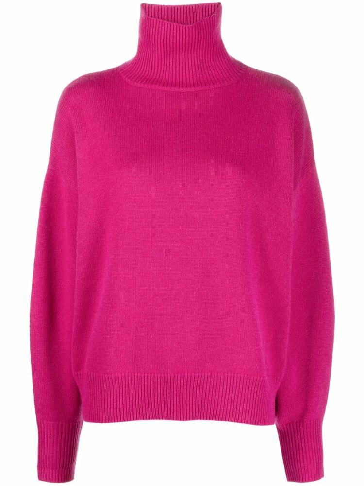 ISABEL MARANT roll-neck cashmere jumper - Pink Cover