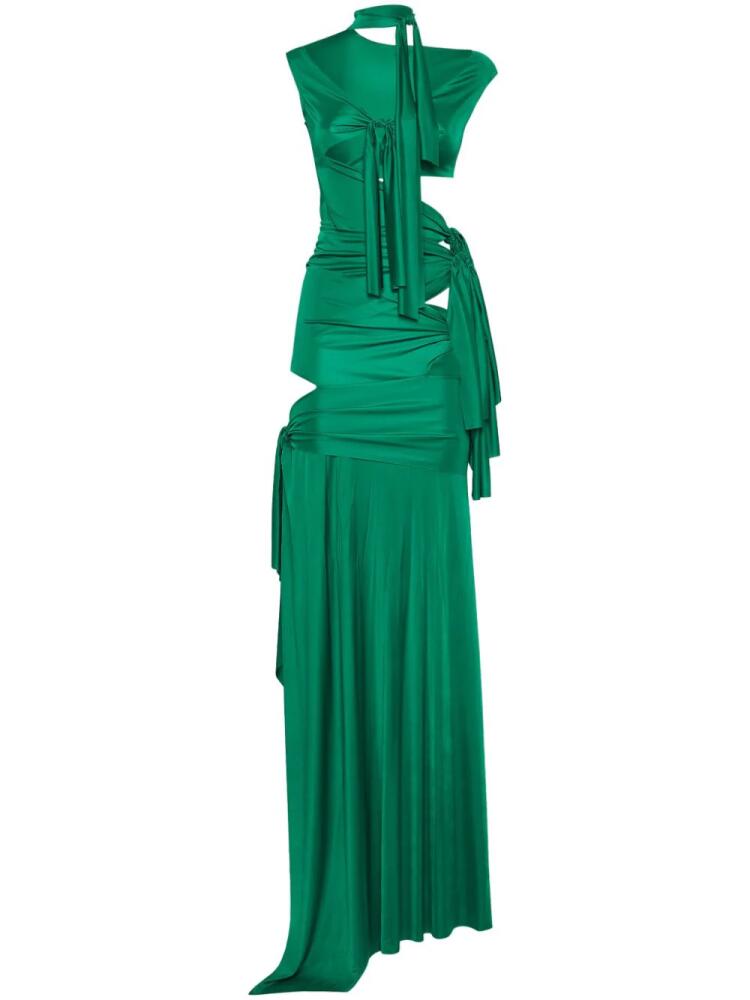 DSQUARED2 asymmetric maxi dress - Green Cover