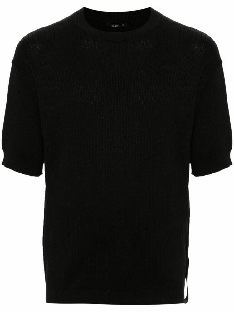 Transit ribbed-knit T-shirt - Black Cover