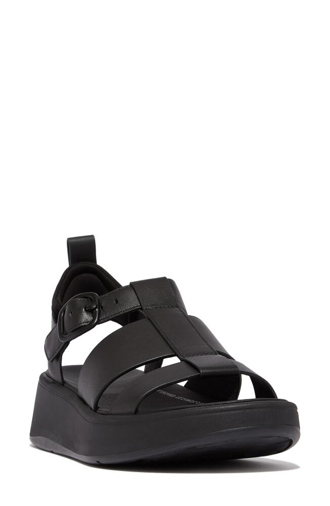 FitFlop F-Mode Ankle Strap Platform Fisherman Sandal in Black Cover