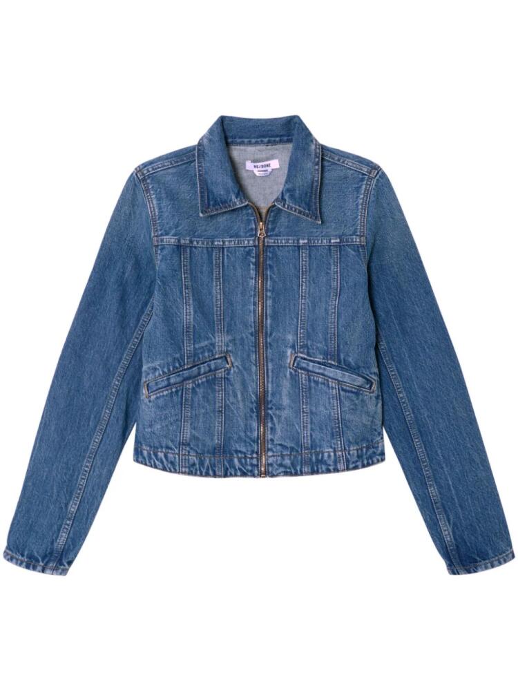 RE/DONE zip-up denim jacket - Blue Cover