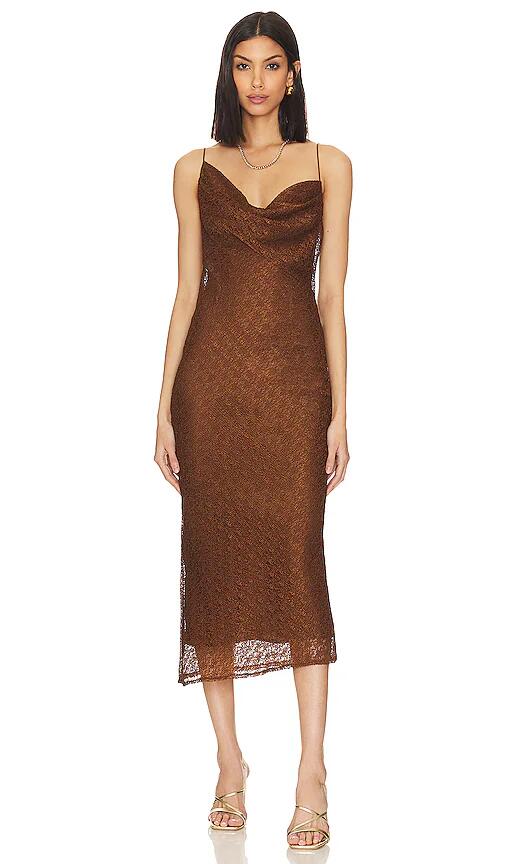 House of Harlow 1960 X Revolve Massima Midi Dress in Brown Cover