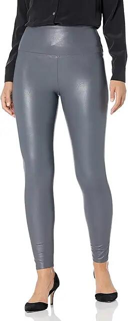 Lysse Textured Leather Leggings (Charcoal) Women's Clothing Cover