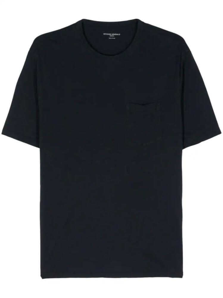 Officine Generale chest-pocket T-shirt - Blue Cover