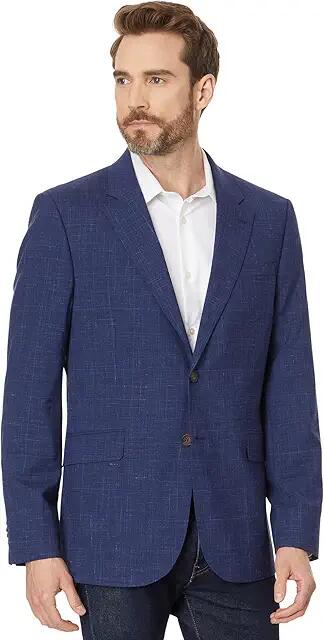 Ted Baker Titusj Slim Wool Blend Single Breasted Blazer (Dark Blue) Men's Clothing Cover