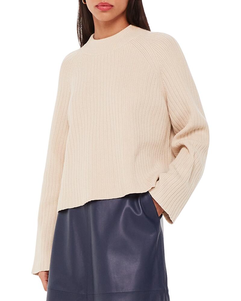 Whistles Ribbed High Neck Sweater Cover