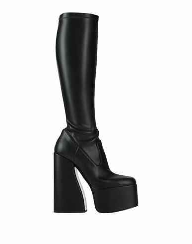 Le Silla Woman Boot Black Leather Cover