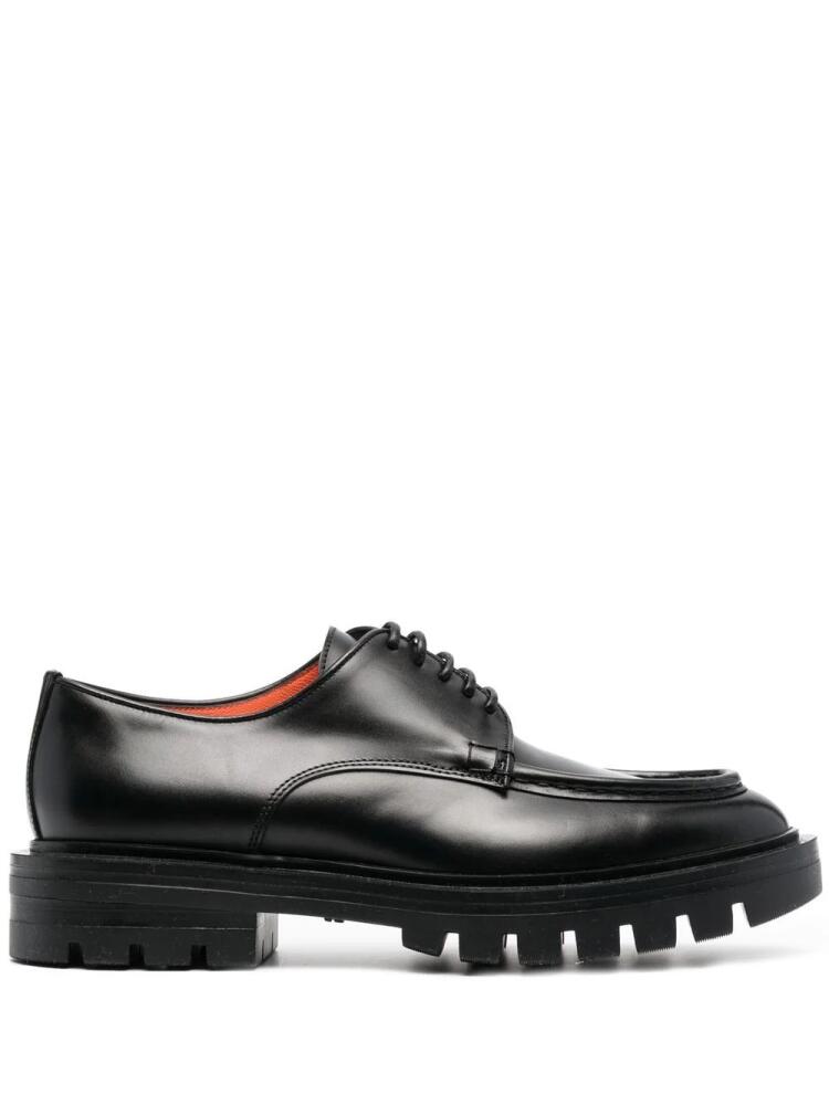 Santoni 35mm leather Oxford shoes - Black Cover