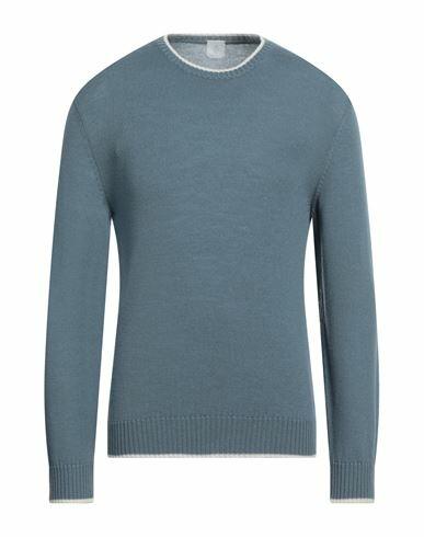 Eleventy Man Sweater Slate blue Wool Cover