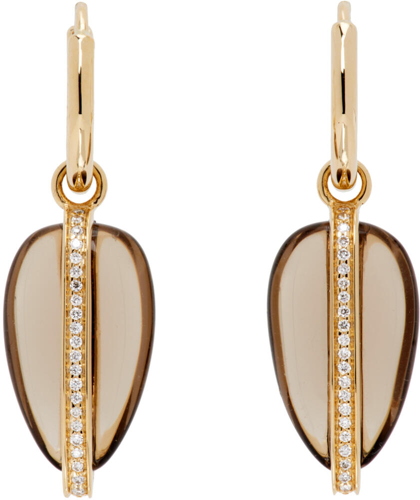 By Pariah Brown Diamond Pebble Earrings Cover